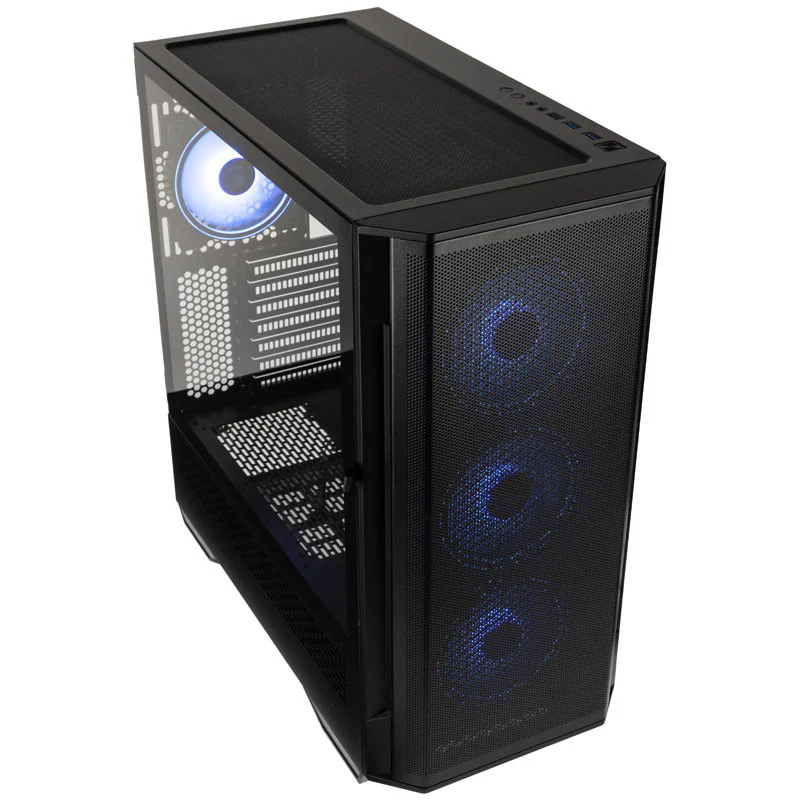 Kolink Observatory Y Mesh ARGB Midi-Tower Gaming-Gehäuse – schwarzes Fenster