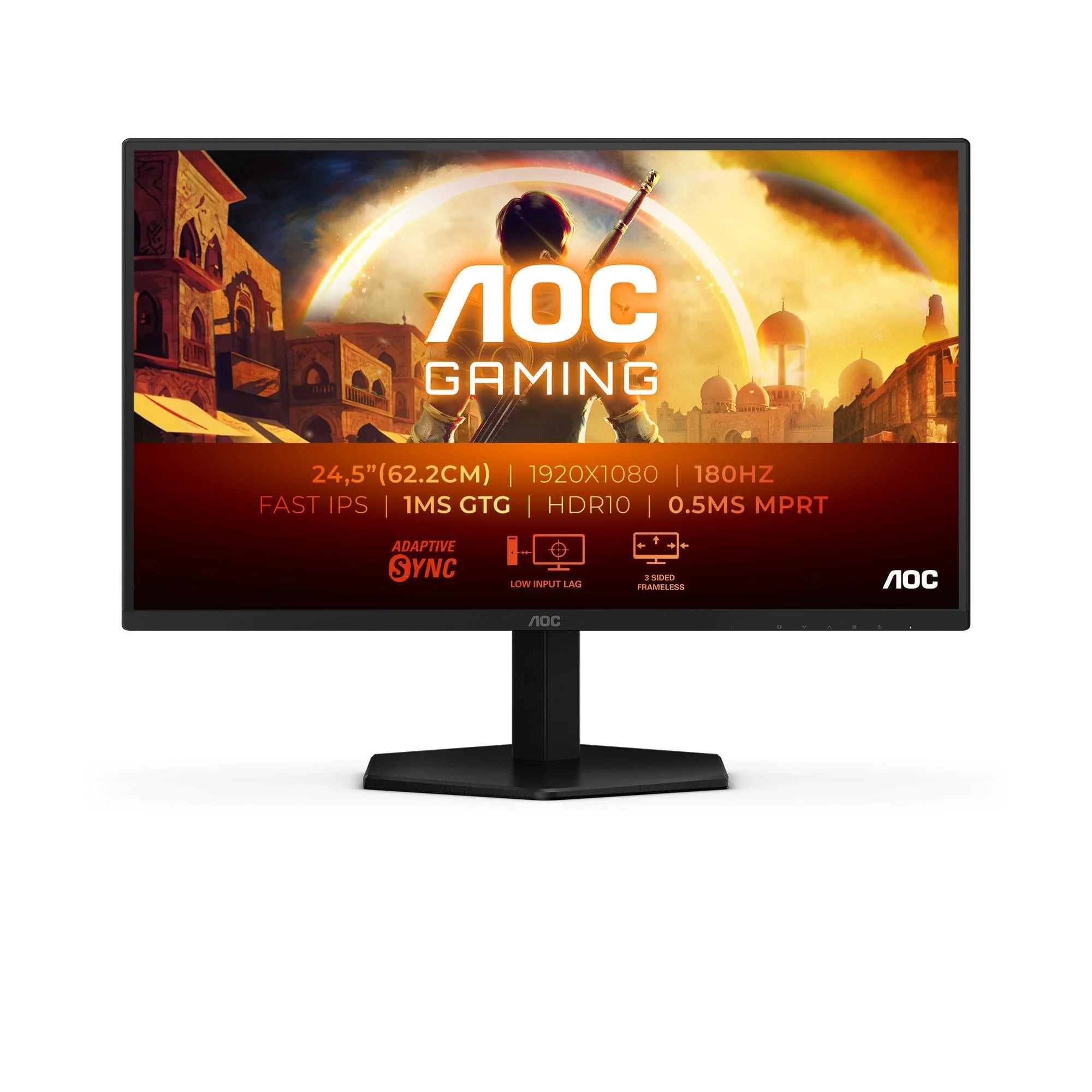 AOC 25G42E 24,5“ 1920x1080/16:9/300 cd/m²/1 ms/HDMI, DisplayPort, Headphone out