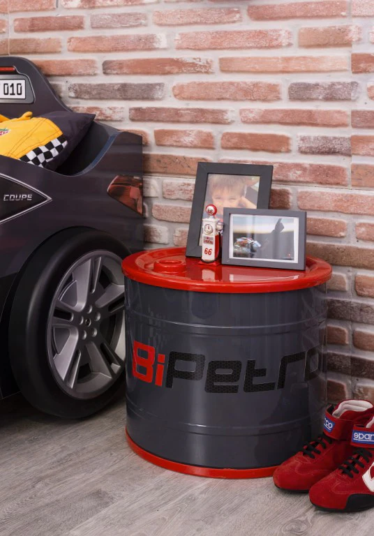 Cilek CHAMPION RACER Nachttisch Nachtkommode Grau/Rot