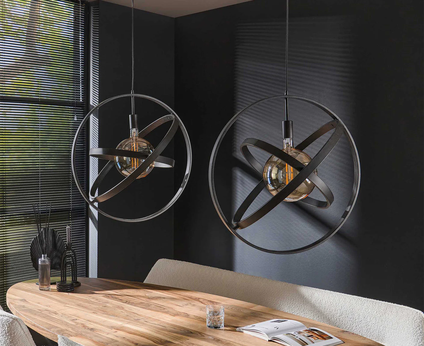 Hängelampe 2L Galaxy, Artic Schwarz