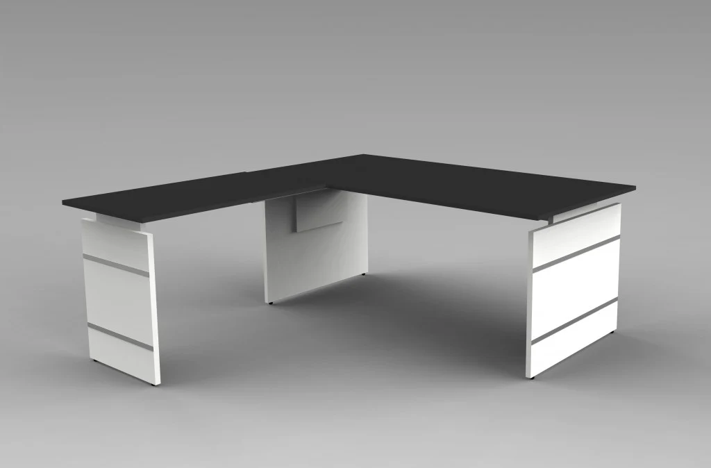 FORM 4 TYP1 Komplettbüro Büro Komplettset Office Weiß/Anthrazit