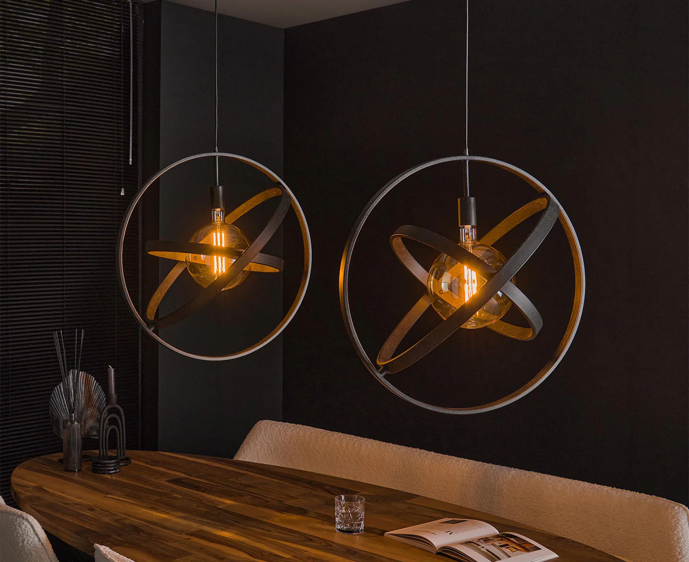 Hängelampe 2L Galaxy, Artic Schwarz