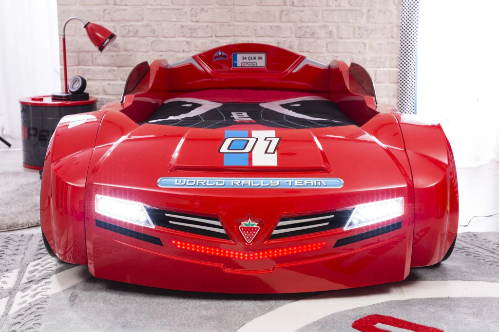 Cilek BiTURBO Autobett Kinderbett Bett Rennfahrerbett Rot