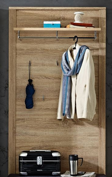 GO Garderobenpaneel Wandpaneel Garderobenhaken Paneel Eiche Sonoma
