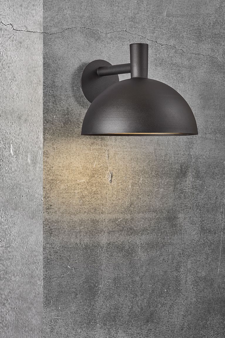 Arki Wandlampe Ø 35 cm Outdoor Schwarz