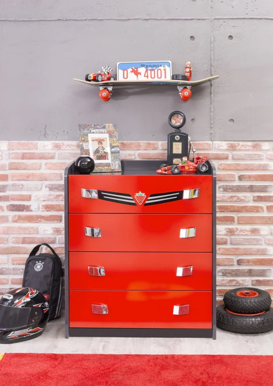 Cilek CHAMPION RACER Kommode Sideboard Anrichte Rot
