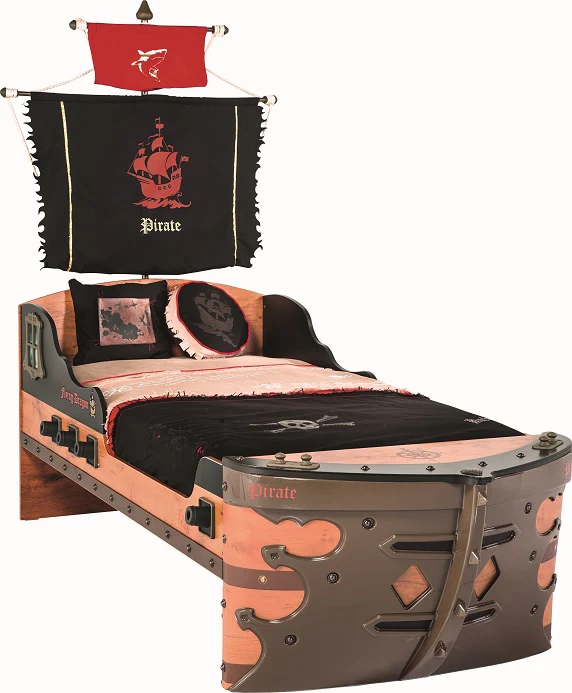 Cilek PIRATE 1 Kinderzimmer Set Komplettset Kinder Spielzimmer Piraten Braun