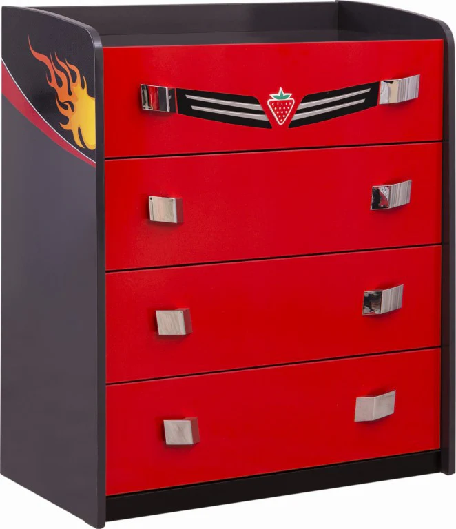 Cilek CHAMPION RACER Kommode Sideboard Anrichte Rot
