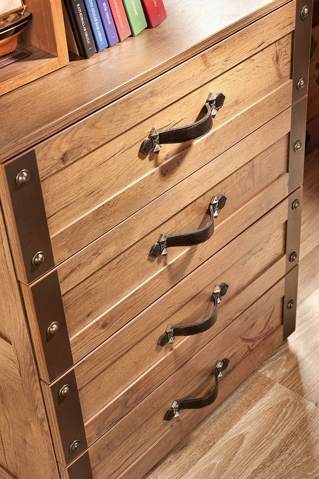 Cilek PIRATE Kommode Anrichte Sideboard Kinderkommode Braun