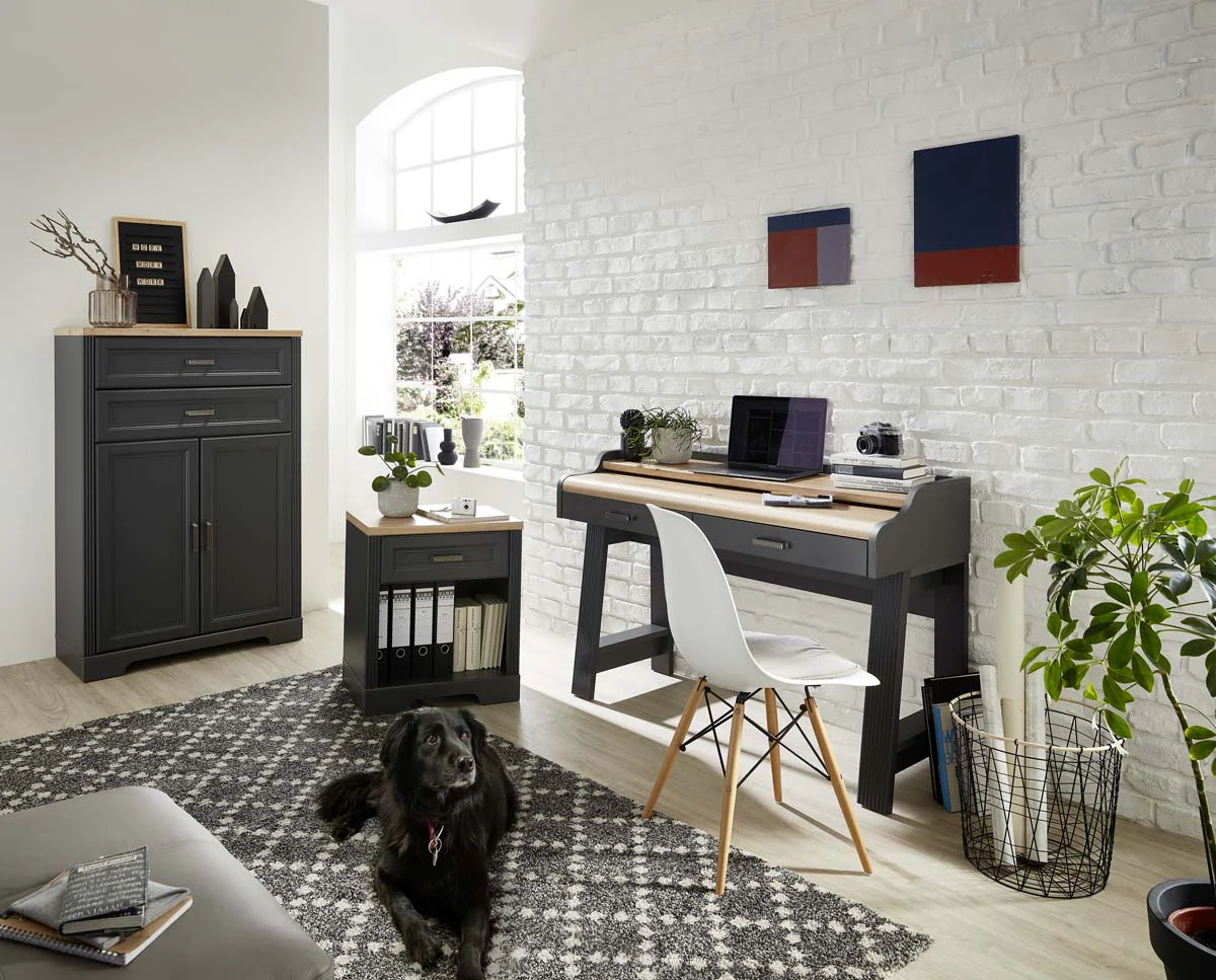 Jasmin Home-Office Set Graphit / Artisan Eiche